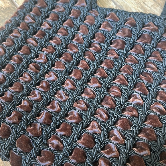 CARRIE FORBES woven velvet tote BAG - Picture 2 of 6